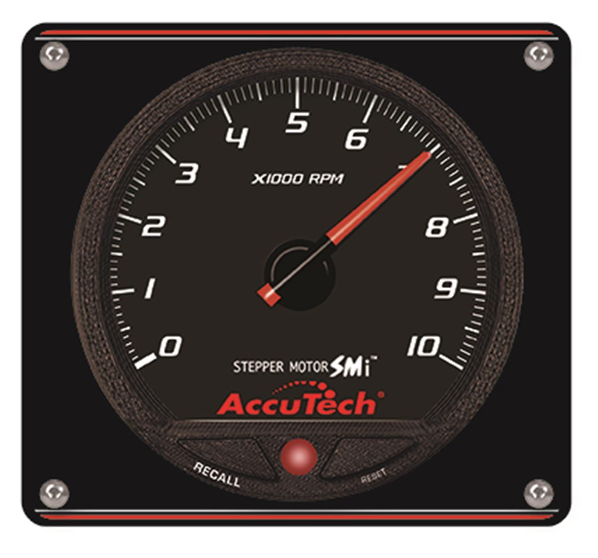 AccuTech™ SMi™ Stepper Motor Memory Tach - Black in Aluminum Panel