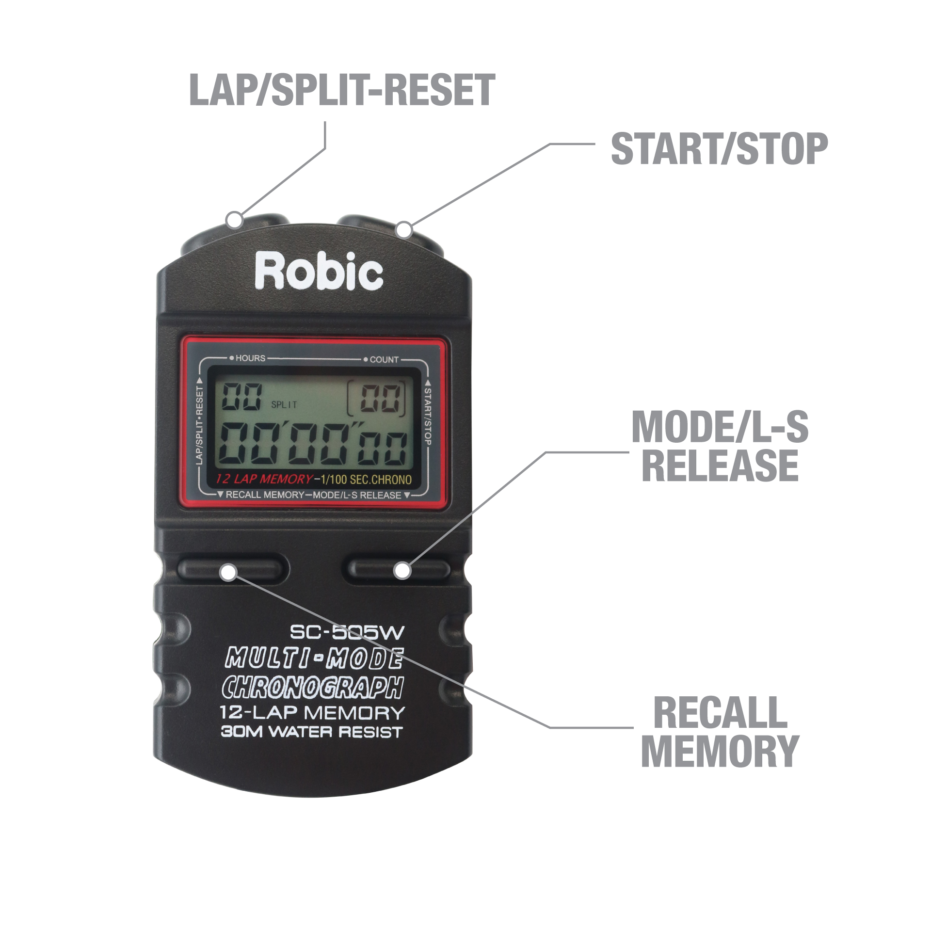 Robic™ SC 505W Stopwatch