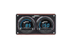Digital Elite LED Waterproof Gauge Panel, 2 Gauge Oil Pressure/Water Temperature