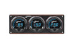 Digital Elite LED Waterproof Gauge Panel, 3 Gauge Oil Pressure/Water Temperature/Oil Temperature 340°