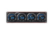 Digital Elite LED Waterproof Gauge Panel from Longacre, 4 Gauge Oil Pressure/Water Temperature/Oil Temperature/Water Pressure