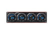 Digital Elite LED Waterproof Gauge Panel from Longacre, 3 Gauge Oil Pressure/Water Temperature/Fuel Pressure/Tach