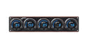Digital Elite LED Waterproof Gauge Panel from Longacre, 4 Gauge Oil Pressure/Water Temperature/Oil Temperature/Fuel Pressure