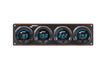 Digital Elite LED Waterproof Gauge Panel from Longacre, 4 Gauge Panel Oil Pressure/Water Temperature/Oil Temperature/Volt