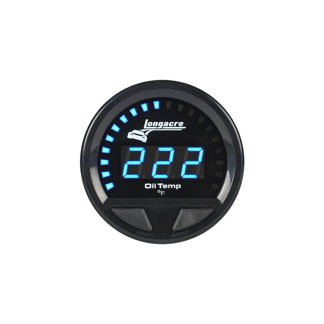 Digital Elite LED Waterproof Gauges, Oil Temperature 100-340, Sensor Included