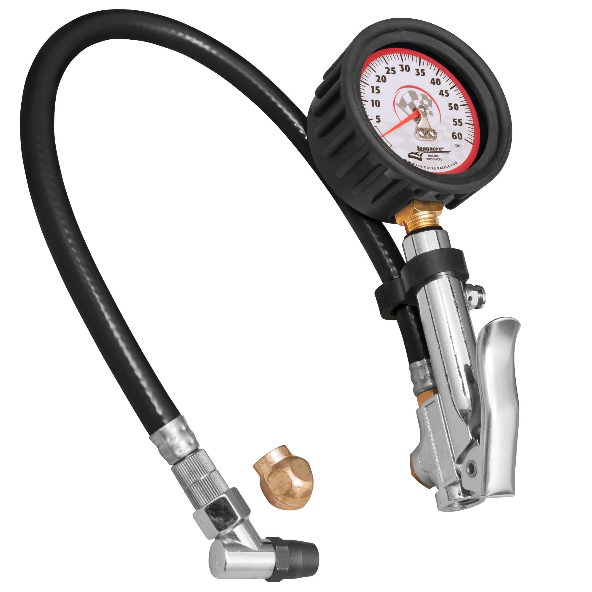Deluxe 2½" GID Quick Fill Tire Gauge 0-60 psi