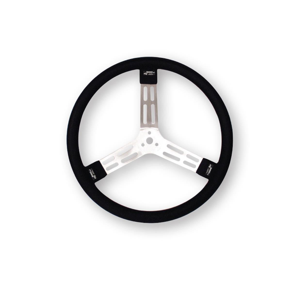 15" Aluminum - Black w/ Natural Spokes and Smooth Grip