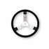 15" Aluminum - Black w/ Natural Spokes and Smooth Grip
