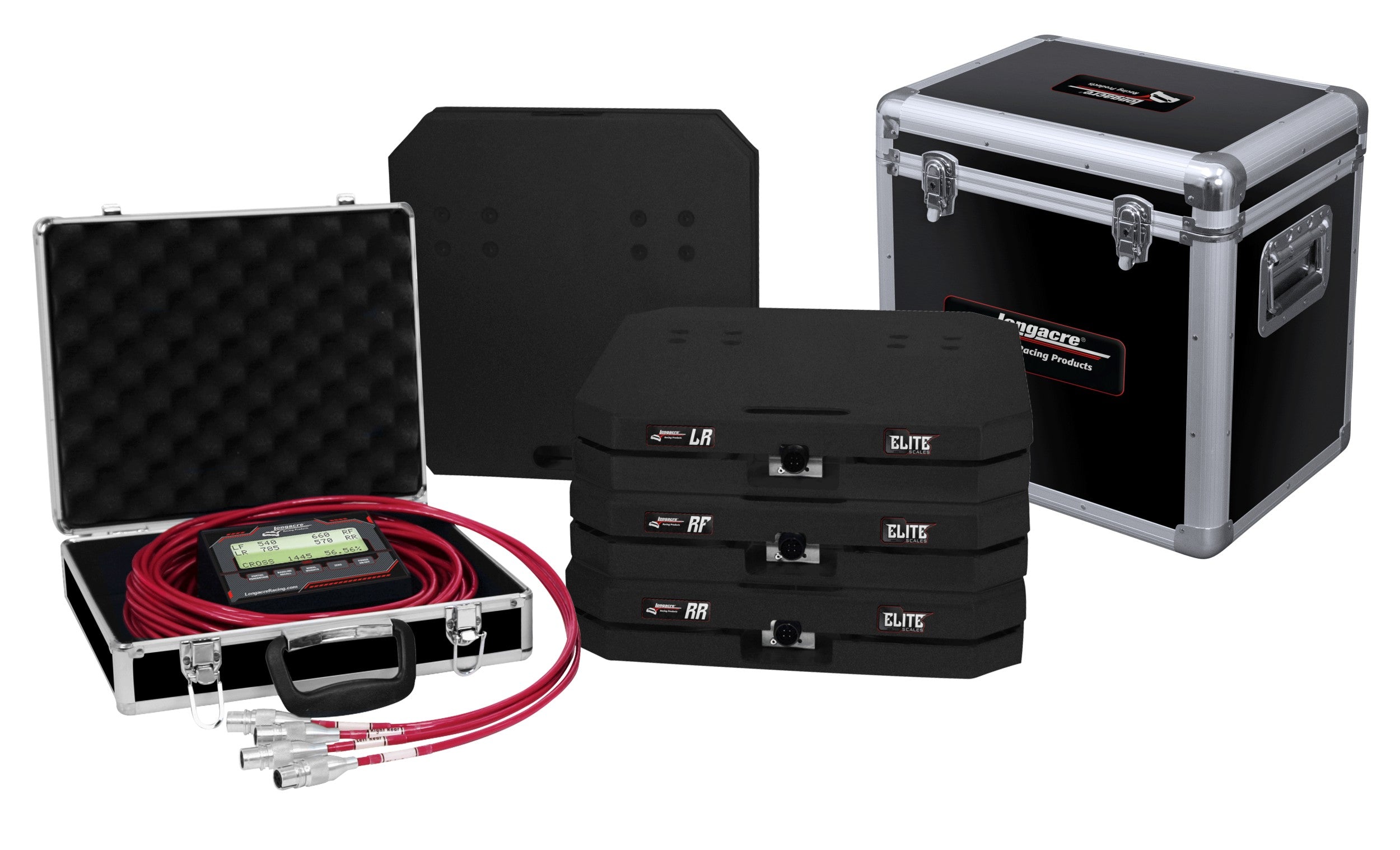 Elite Wired Heavy Capacity Scales from Longacre 3000 Lbs./Pad, 15" Pads