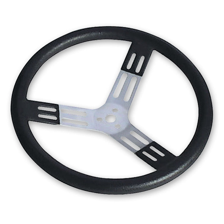 17" Aluminum - Black w/ natural spokes and smooth grip